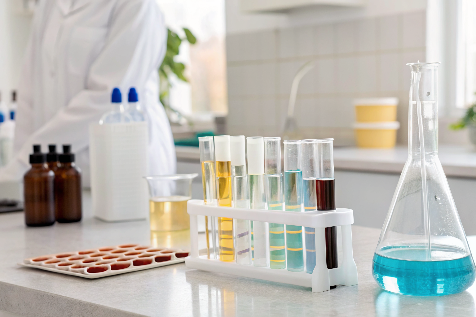Comparison of DIY water test kits with professional lab equipment.