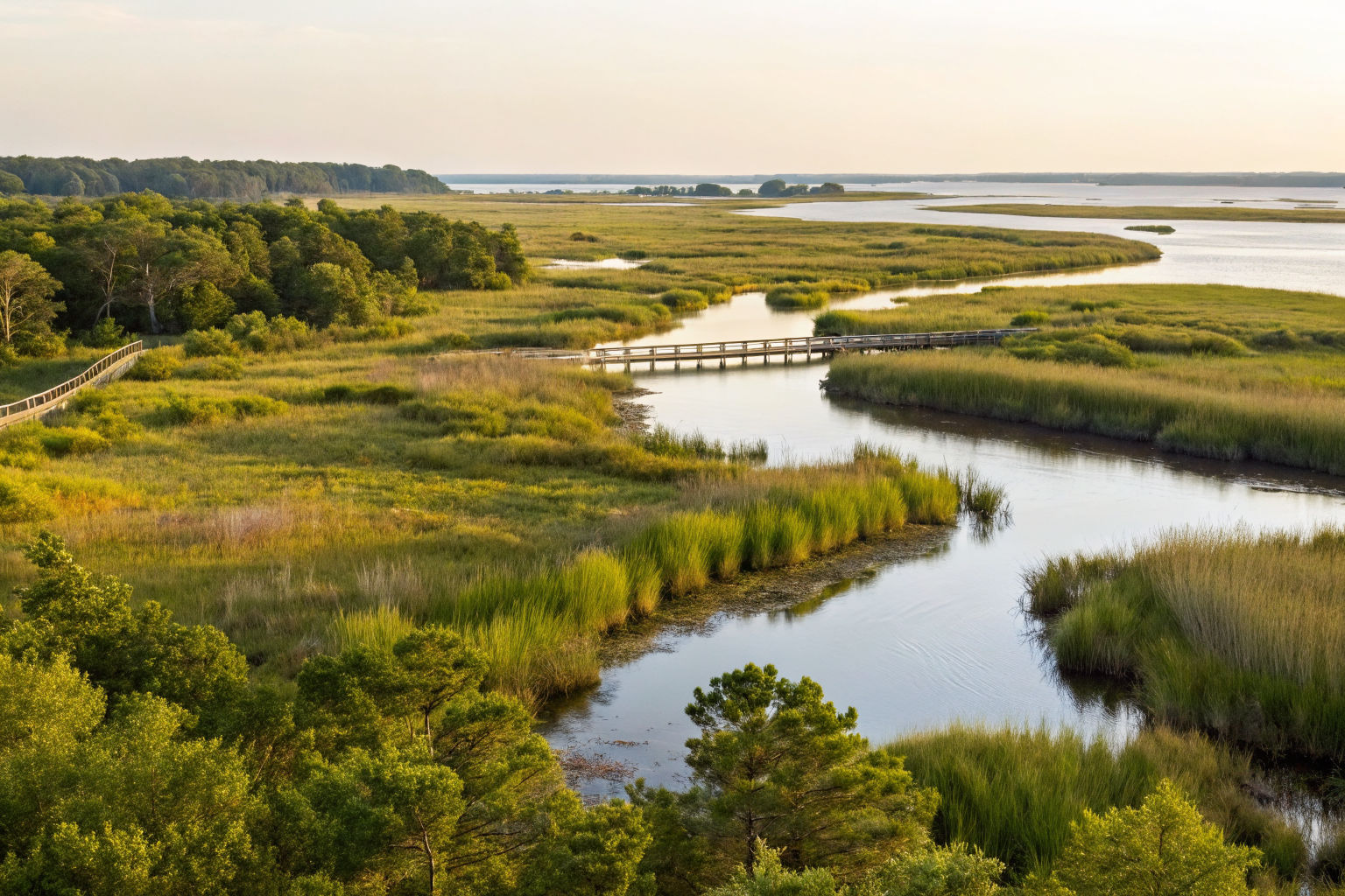 Chesapeake Bay property with nutrient reduction systems and waterways.
