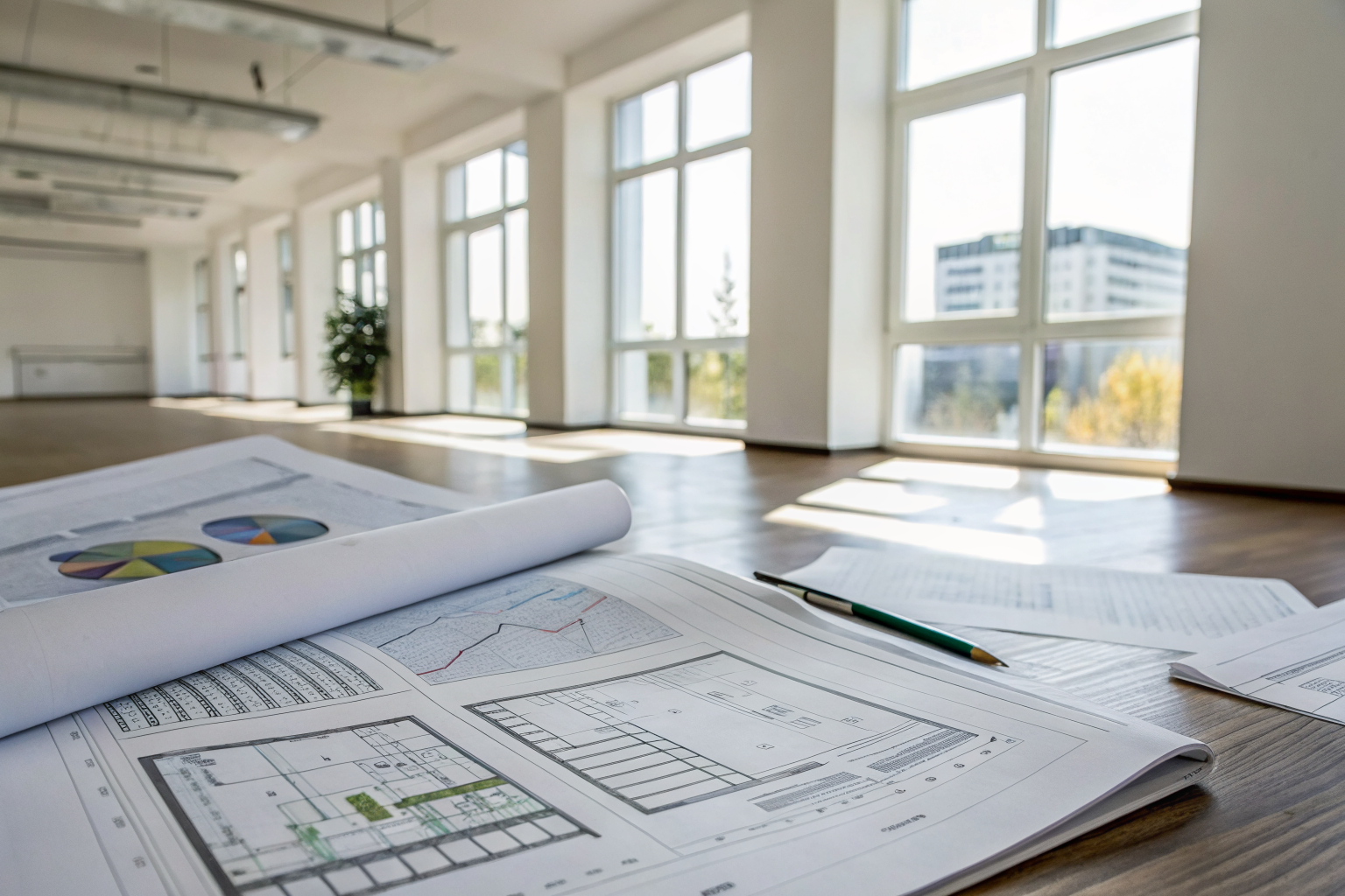 Detailed septic inspection report with diagrams on a table.