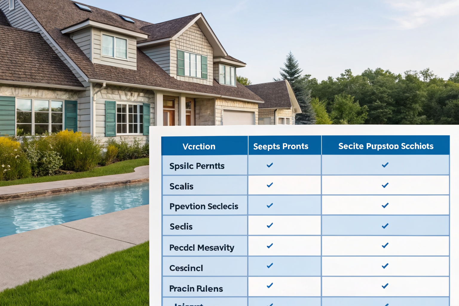 Chart of vacation septic permits and inspection schedules.